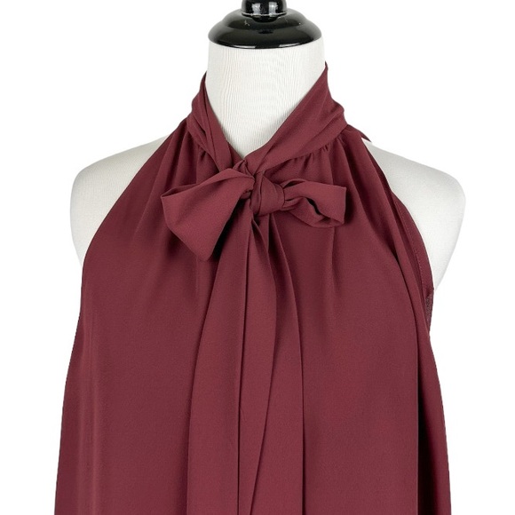 WAYF Marion Tie Neck Sleeveless Blouse Size Large - Picture 3 of 9